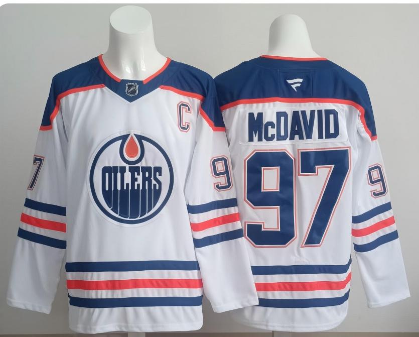 Women 2025 Edmonton Oilers #97 Mcdavid white NHL Jersey style1018(1)->women nhl jersey->Women Jersey